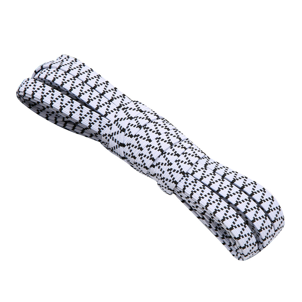 Black/White 5M 10M 20M Wide Flat Stretch Band- Lines On 5M