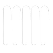 5Pcs Stainless Steel Curved Beading Needle Big Eye-Style 2
