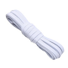 5m/10m/20m Elastic Band Double Layer Stretch Strap-White 10M