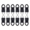 12Pcs Zippers Pulls Replacements Zippers Gripper-Black number 8 1