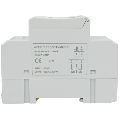 Programmable Timer Switch AC 110V 16A Digital LCD Relay with 28 Weekly Schedules and Memory Backup 1