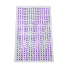 Glittering Rhinestones Stickers 3mm Jewels-Light purple
