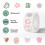 500Pcs Decorative Sticker Seal Adhesive Sealing Label Sticker-A 7