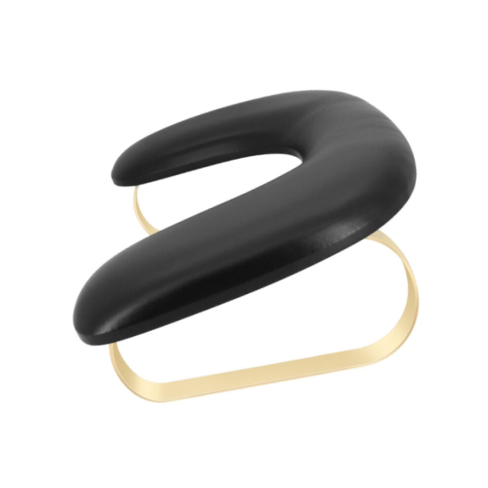 Black Nail Pillow Portable Nonslip Ushape Nail Arm Rest For Salons Acrylic Nails