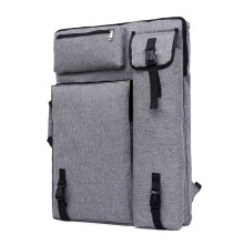 Painting Board Bag 4K Large Zip Art Drawing Bag 47x5x65cm Grigio Student Drawing Case
