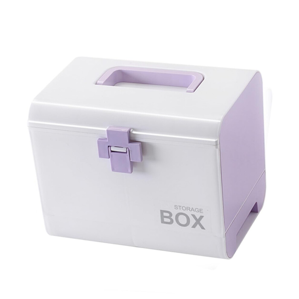Portable Medicine Box Plastic Pill Organizer With Lid For Home Travel Outdoor Use Storage Chest