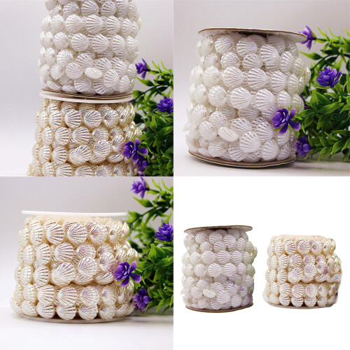 Artificial Shells Pearls Beads 9m Long for Jewelry-Bee white 2