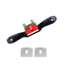 10 Inch Adjustable Woodworking Spokeshave with Dual Blades for Precision Furniture Shaping