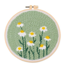 Flower Punching Needle Embroidery Set with Instruction-205