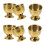6Pcs Stainless Steel Egg Cups with Flat Base, Durable Easy Clean Holders for Boiled Eggs Breakfast 1
