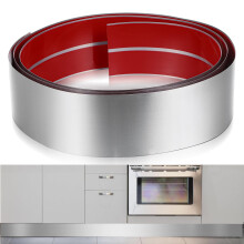 Stainless Steel Toe Kick Cover 4x118 Self Adhesive Cabinet Kick Plate for Kitchen Island