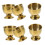 6Pcs Stainless Steel Egg Cup Holders Heat Resistant Flat Base for Kitchen Breakfast Serving 1