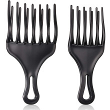 Afro Hair Comb, Double Fist Detangler, Stylish Design, High-quality Material, Comfortable Grip for Men And Women, Smooth Wide Hair Pick, Anti-static,