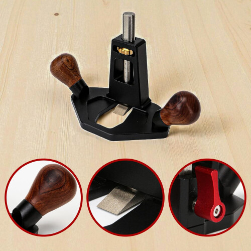Woodworking Hand Plane with Precise Depth Adjustment, Mini Bench Planer for Smooth Joinery 2
