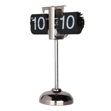 Retro Minimalist Flip Clock, Automatic Vintage, 12Hour AM/PM Display, Height 3265 cm, Retractable Battery Desk Clock