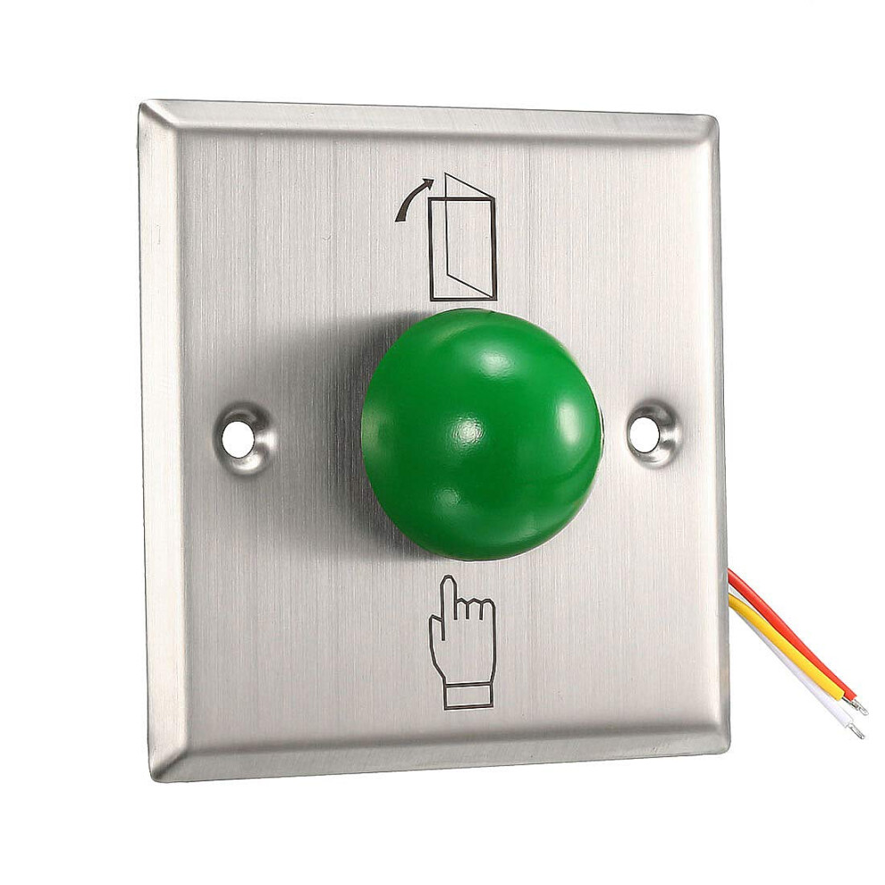 Door Release Button Push To Exit Switch 86Mm Stainless Steel 12V No Nc Com For Access Control 9199774681278