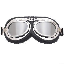 Protective Motorcycle Riding Glasses WearResistant Design Polarized Lenses Silver Frame