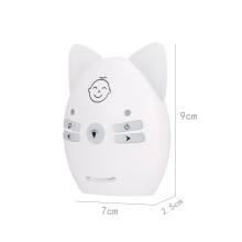 Wireless Audio Monitor with Night Light, Two-Way Talk, Long Range 300m