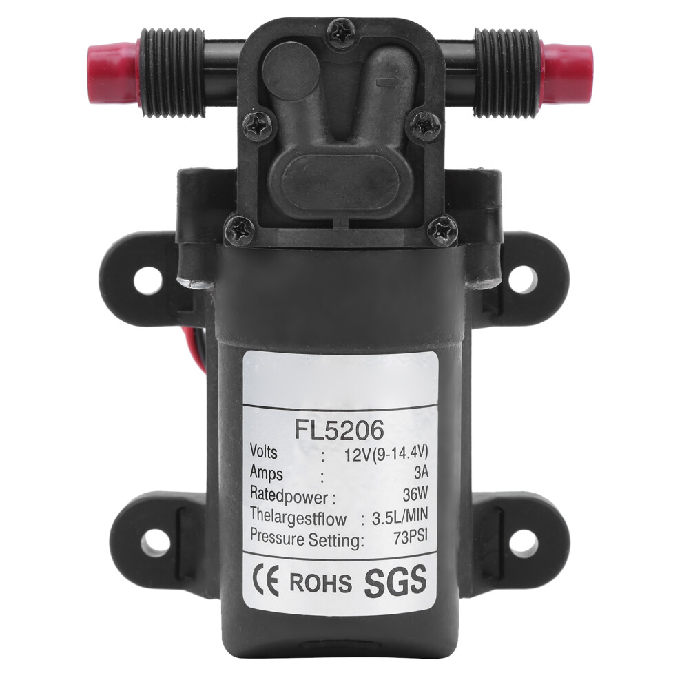 Self Priming Water Pump With Automatic Pressure Switch, High Pressure Diaphragm Pump In Compact Size For Portable Use On Boats Campers And Caravans 9138057837766