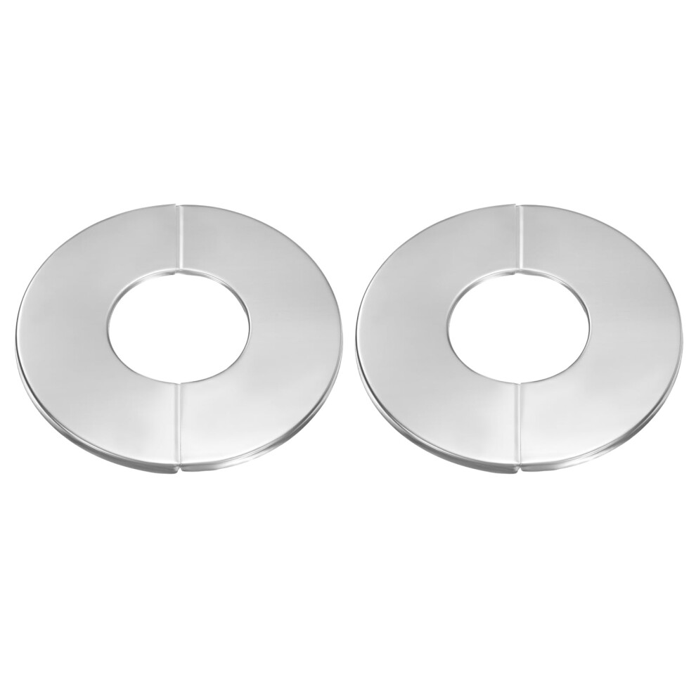 2Pcs 42Mm Split Pipe Escutcheon Cover Stainless Steel Flange Selfadhesive Gap Concealing Rustproof 9199774681773