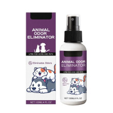 Pet Odor Eliminator Spray 120ml Powerful Neutralization for Litter Boxes Beds and Home