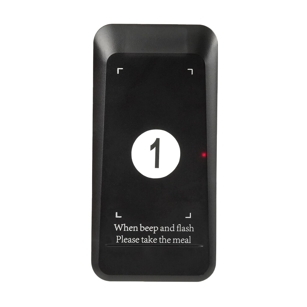 Td157s Restaurant Pager System With Dual Alert Modes, Long Range, Extended Battery For Cafes And Food Trucks 9187378931455