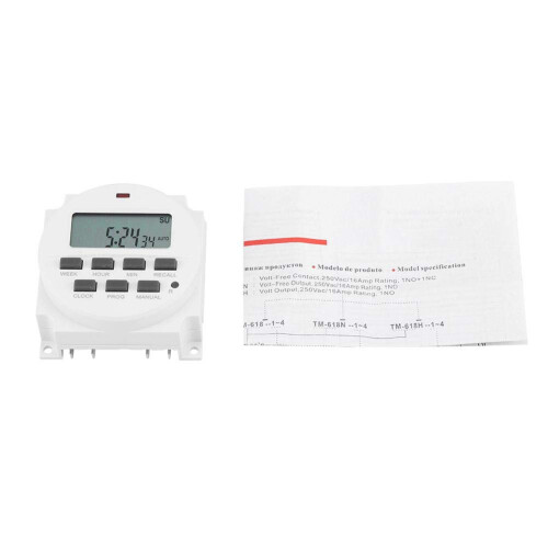 12V Digital Timer Switch for Lights Fans and Heaters, Programmable Energy Saving Control 2