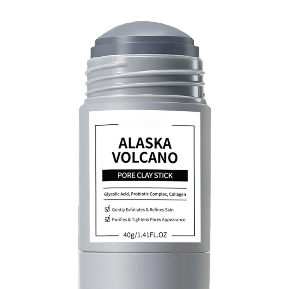 Gray Clay Mask Stick For Deep Pore Cleansing, Blackhead Removal, Hydrating And Brightening Face Care (Gray)
