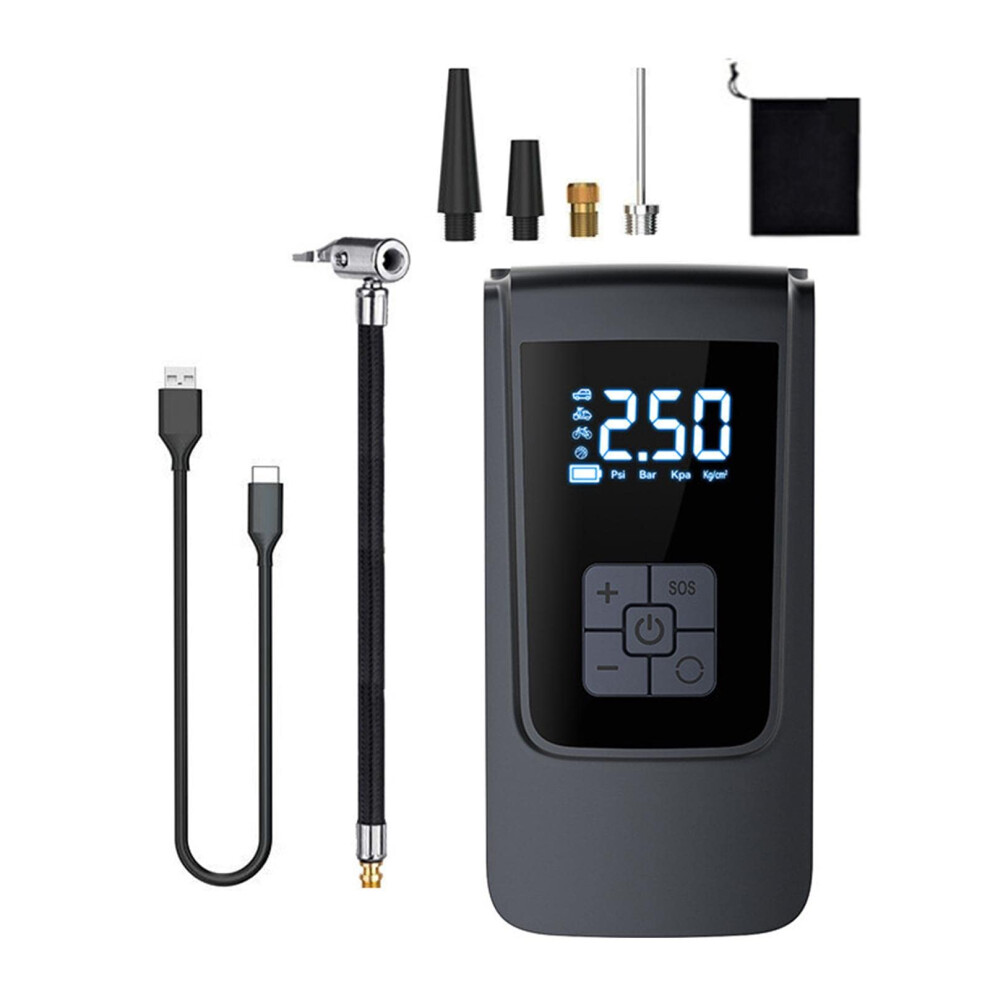 Portable Air Compressor Cordless Tire Inflator With Led Display Automatic Shutoff For Car Bike 9199774682374