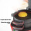 Breakfast Sandwich Maker with Egg Ring and Hamburger Press, NonStick Plates, Indicator Light, Yellow 5