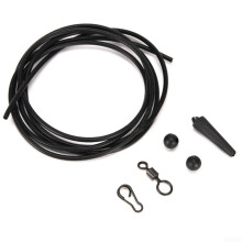 Prerigged Rig Tube Set For Carp Helicopter Chod Rigs 1m ABS Tubes With Quick Links Leadcore Ban Alternative 5Pack Black