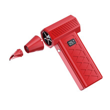 Cordless Blower Vacuum with Brushless Airflow Motor, Dual Mode, LED Display, Red