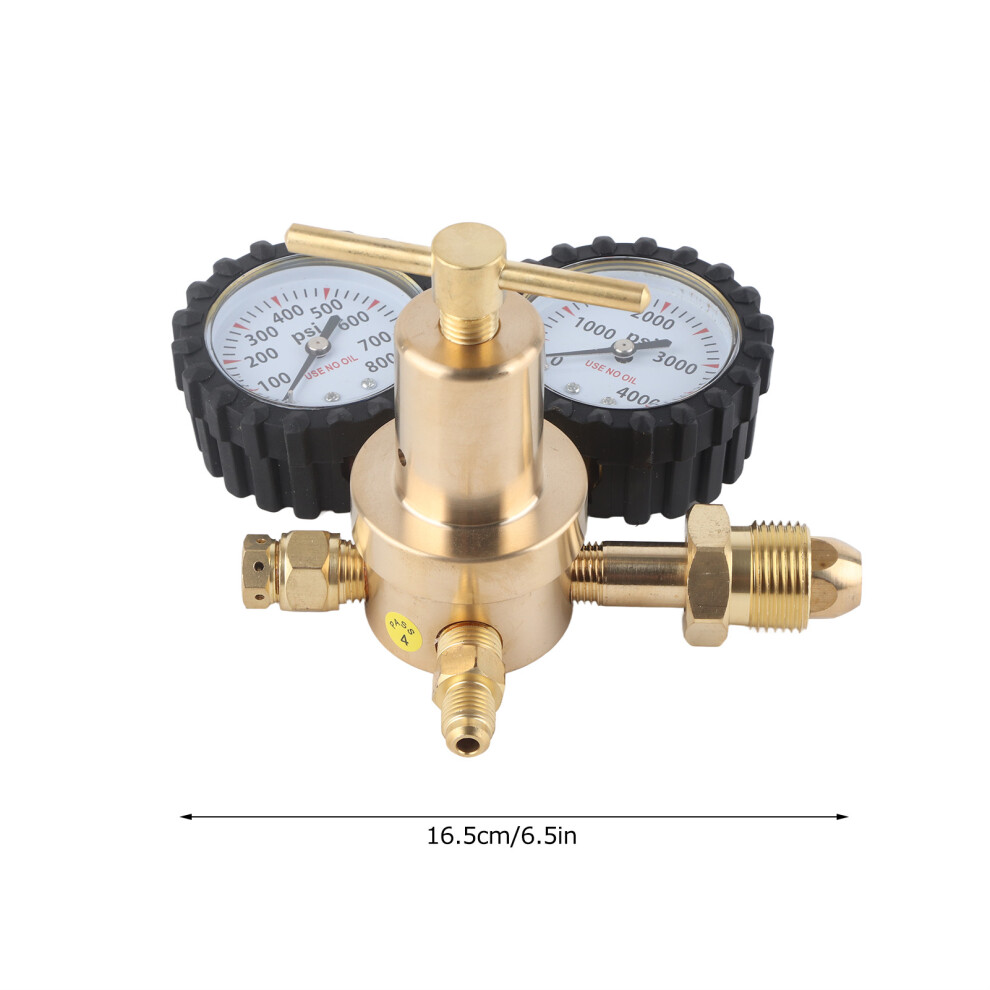 Dual Gauge Nitrogen Regulator 0Â800 Psi, Cga580, Sizes 6.5", 5.9", 3.9" 7901379609647