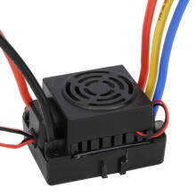 60A Waterproof Brushless ESC for 1/10 RC Car, Black, 50x35x32mm