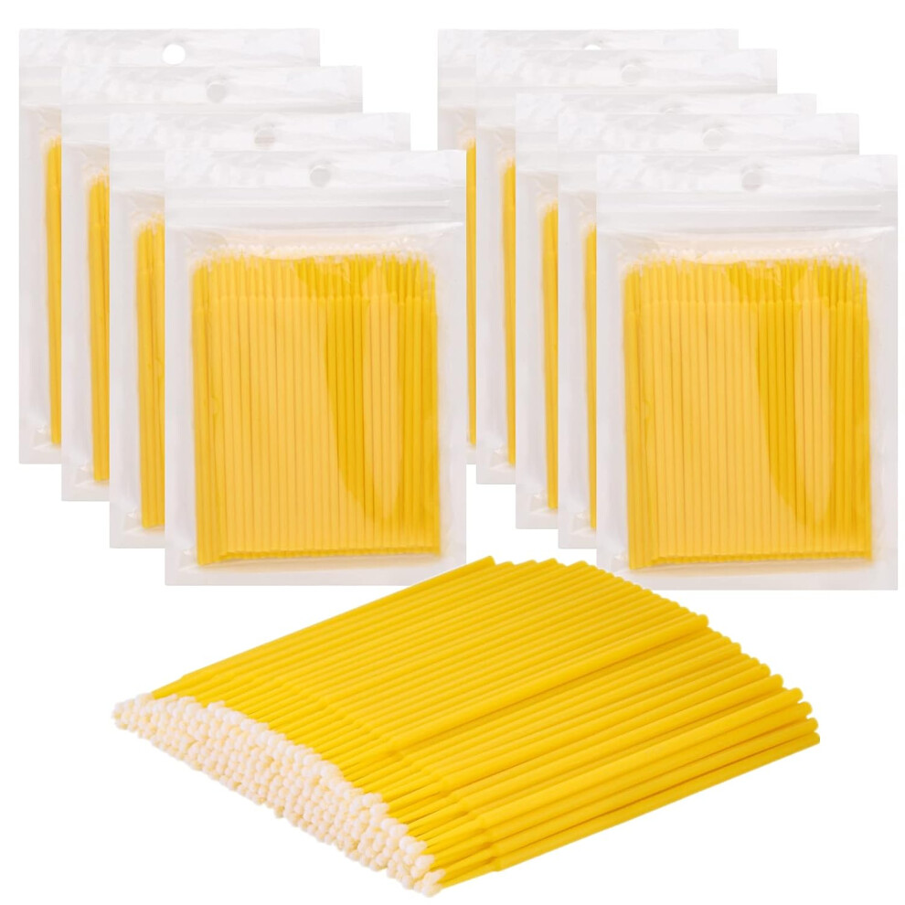 Non-Linting Micro Swab Set, Portable And Hygienic For Precise Application In Eyelash Extensions For Halloween Parties For Nightclubs For Daily Use