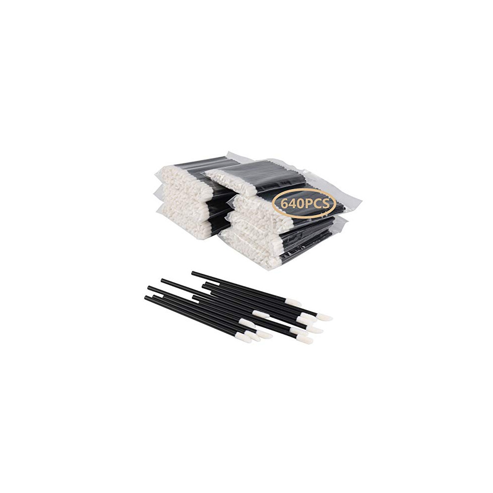 640PCS Lip Gloss Applicators, Disposable Lip Brushes With Durable Sticks, Perfect Makeup Tool Kits For Salon Or Home Use, Hygienic And Convenient For