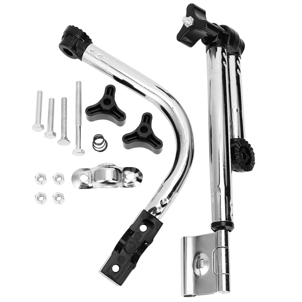Umbrella Mount Stand For Bicycles, 360 Degree Rotatable Stainless Steel Adjustable Height Handlebar Mount