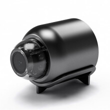 WiFi Mini Security Camera 1080P HD Night Vision AI Human Detection Black