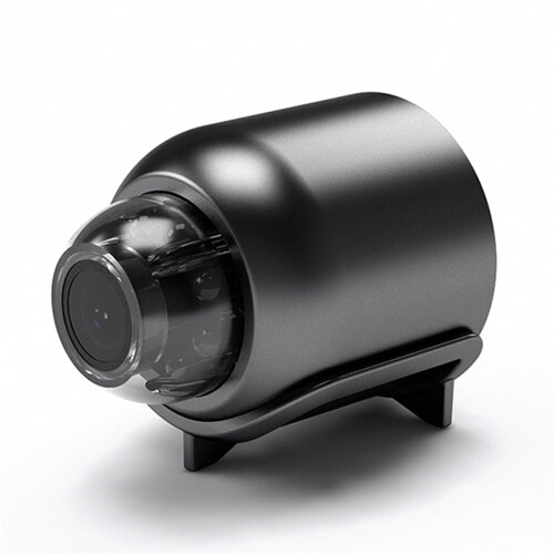 WiFi Mini Security Camera 1080P HD Night Vision AI Human Detection Black