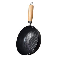 Nonstick Flat Bottom Wok Pan for Electric Stove with Rapid Heat Conduction and Easy Clean Surface