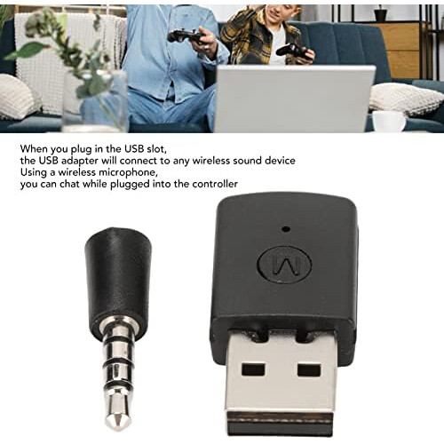 Bluetooth Adapter Transmitter Receiver USB Dongle for Headset and Gaming Controller with Mic 1