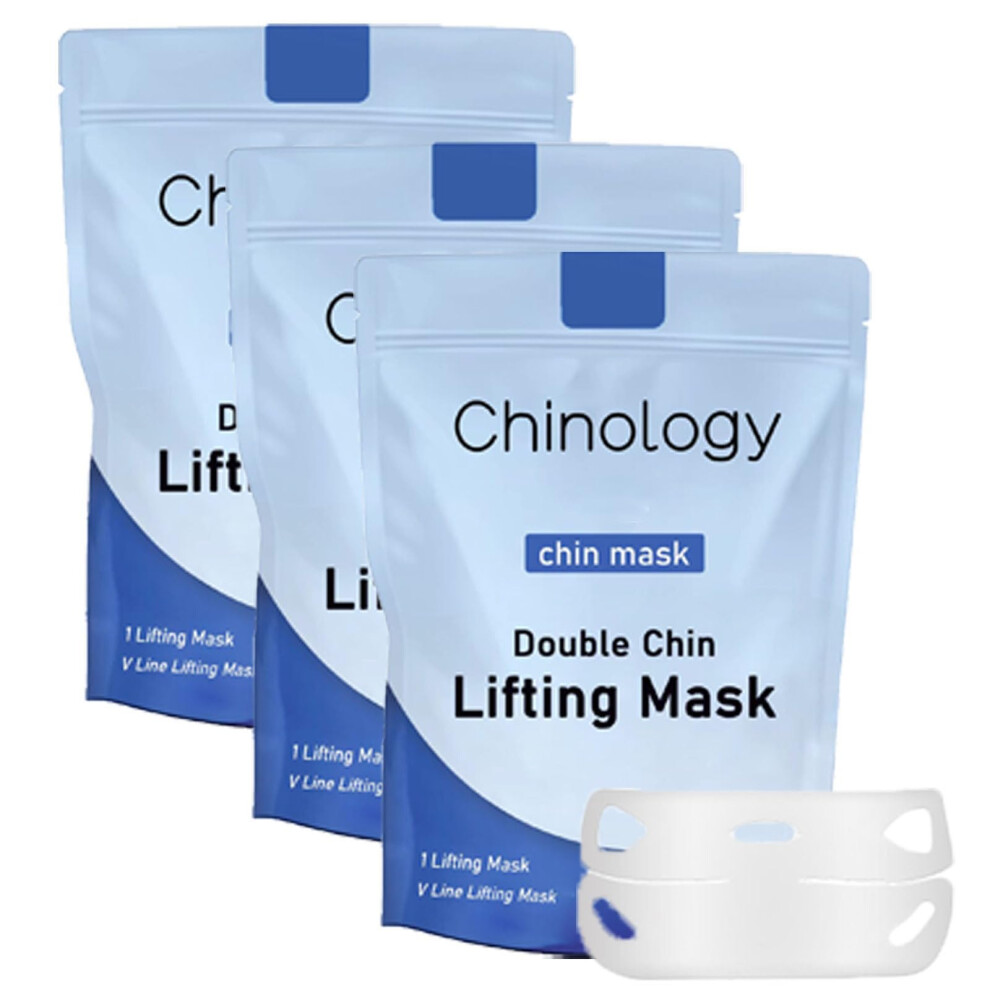 Double Chin Reducer Jawline Firming Mask for Face and Neck Tightening and Lifting 3 PCS