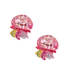 2/6 Stuks Hars Zeeschepsel Miniatuur Cartoon Oceaan Dier-Kwallen