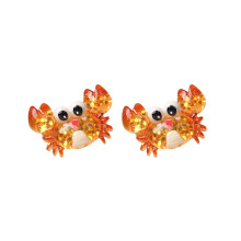 2/6 stuks hars zee dierenbeeldjes plaksteen hars-Krab Krab