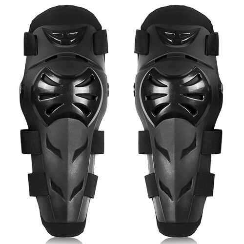 Motorcycle Knee Pads 15x40cm with Adjustable Straps, Breathable Guards 2