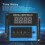 ATS48C11(A) Digital Time Relay 9999 Counts, LED Display, 12V Rectangular Panel 7