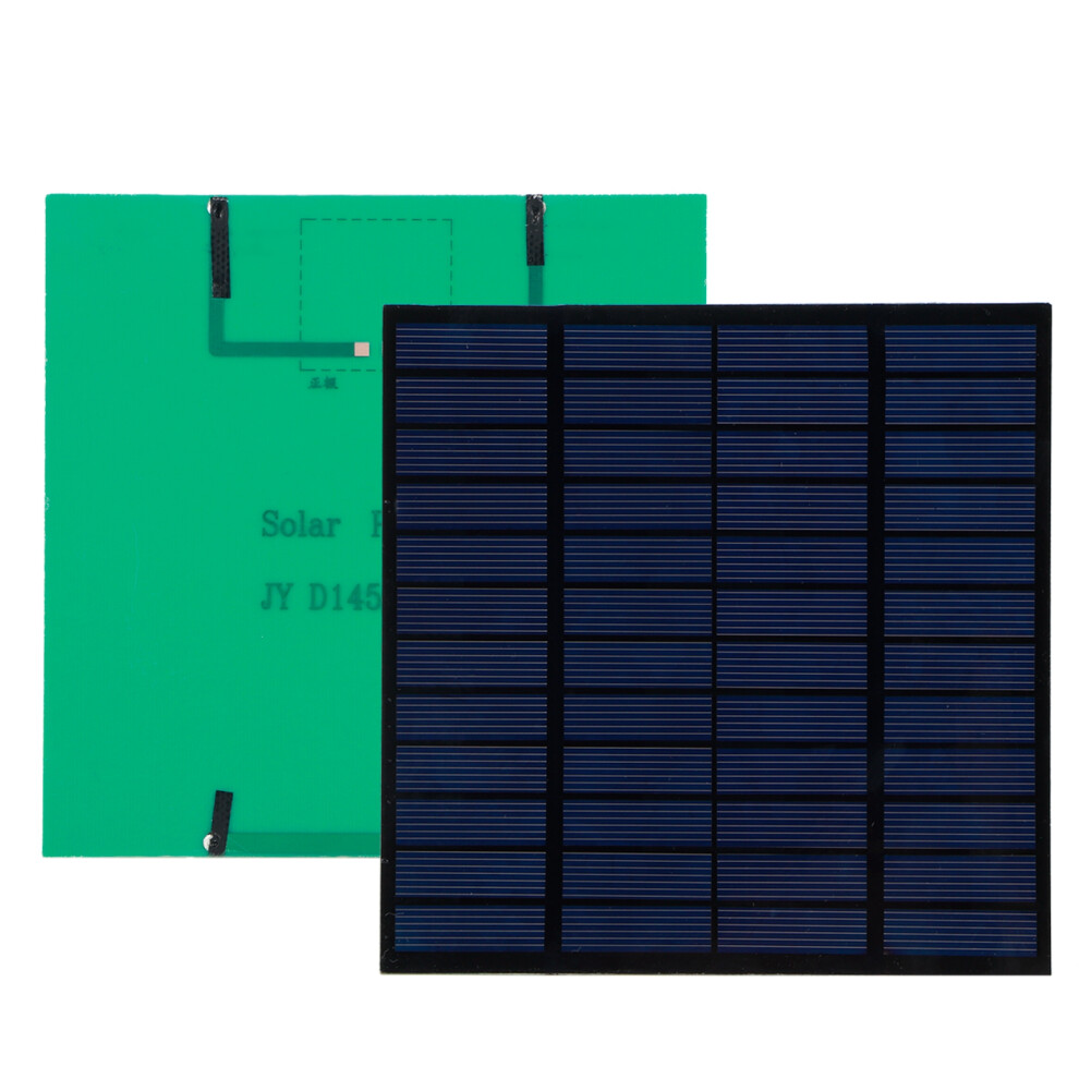 3W 12V Polycrystalline Solar Panel For Diy Battery Charger, 14.4X14.5cm 8481379613923