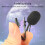 Mini Wired Lavalier Microphone, Black, 6x2.2mm, 1.45m Cable 8