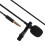 Mini Wired Lavalier Microphone, Black, 6x2.2mm, 1.45m Cable 12