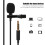 Mini Wired Lavalier Microphone, Black, 6x2.2mm, 1.45m Cable 6